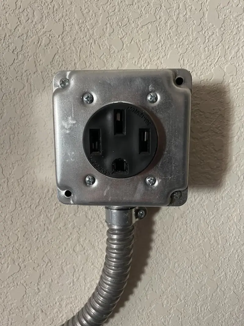 NEMA 14-50 outlet installed for Smart Home Electrical in Clark